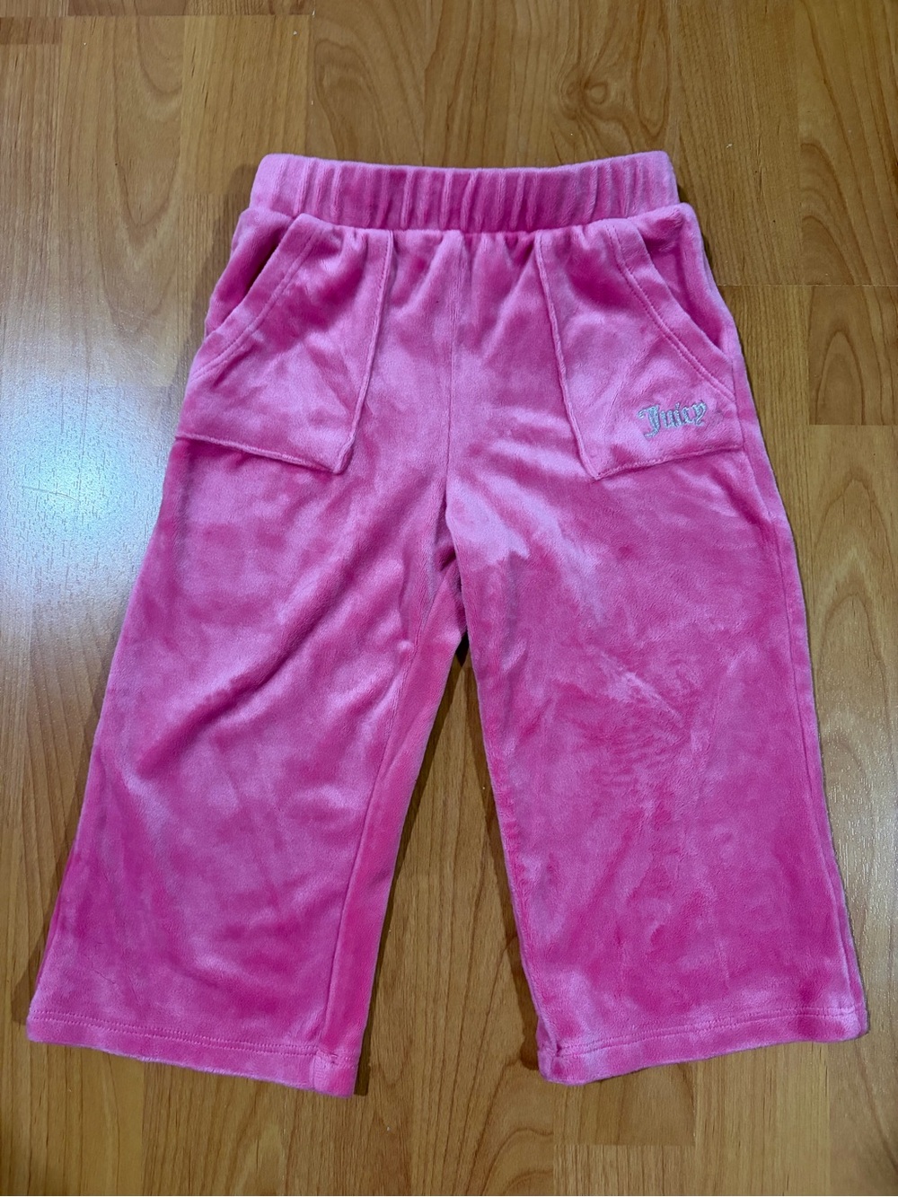 Juicy Couture LIKE NEW Infant Toddler Bright Pink Velour Bottoms Size 18 months